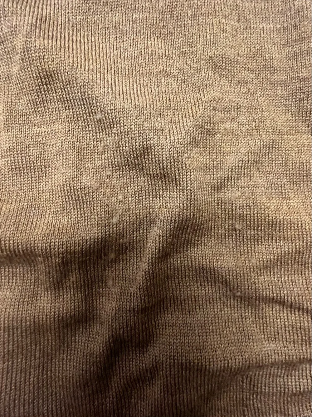 Banana Republic 100% Merino Wool V-Neck Sweater Camel Tan